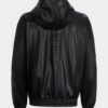 Hoodie met ritssluiting van imitatieleer Hoodie met ritssluiting van imitatieleer