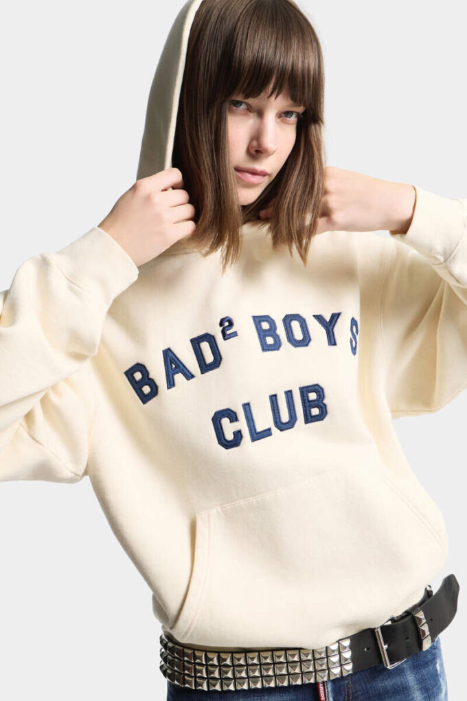 Hoodie met vintage vervaagde print, korte broeken en wijde pasvorm Hoodie met vintage vervaagde print, korte broeken en wijde pasvorm