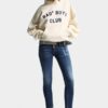 Hoodie met vintage vervaagde print, korte broeken en wijde pasvorm Hoodie met vintage vervaagde print, korte broeken en wijde pasvorm