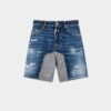 Hybride korte broek met medium gescheurde was Hybride korte broek met medium gescheurde was