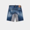Hybride korte broek met medium gescheurde was Hybride korte broek met medium gescheurde was