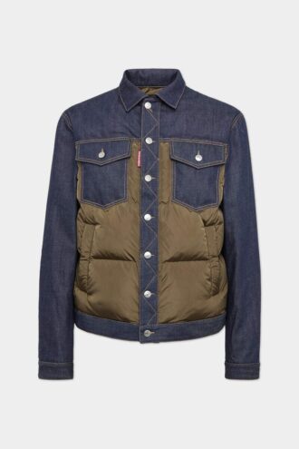 Hybride puffer-Jeans-jas Hybride puffer-Jeans-jas