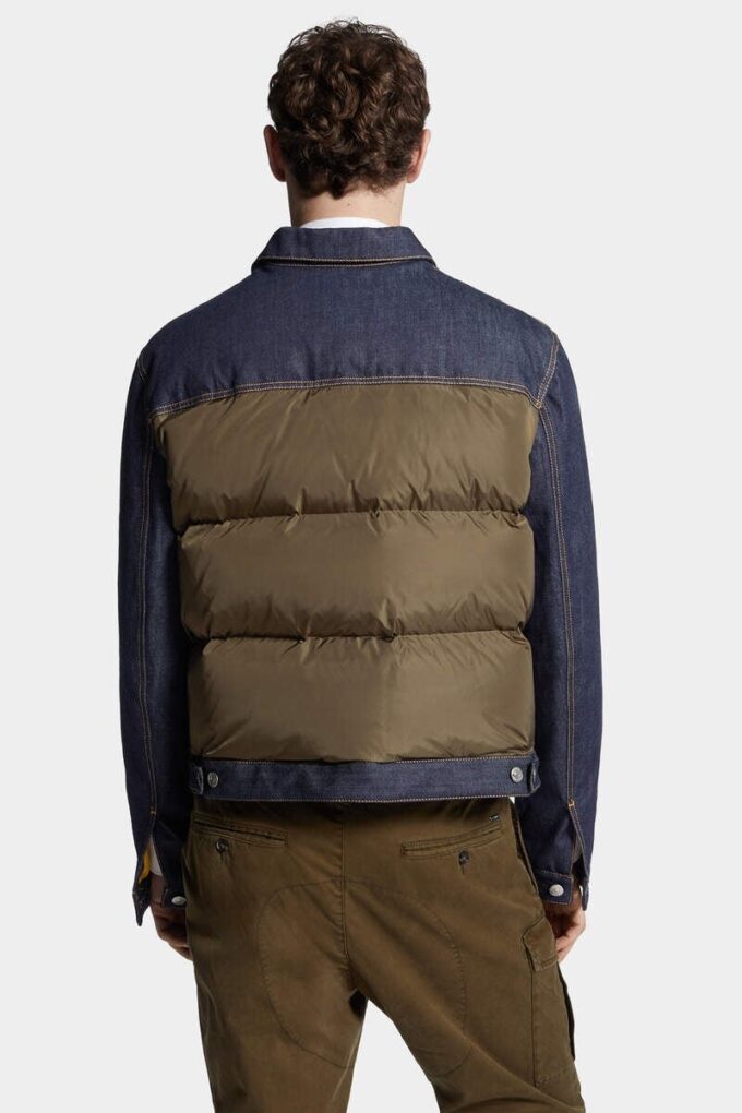 Hybride puffer-Jeans-jas Hybride puffer-Jeans-jas