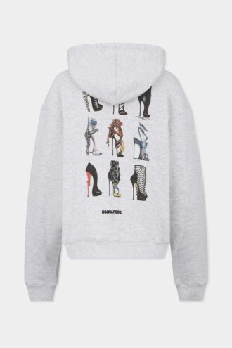 Iconique hoodie met ritssluiting en boyfriend-pasvorm