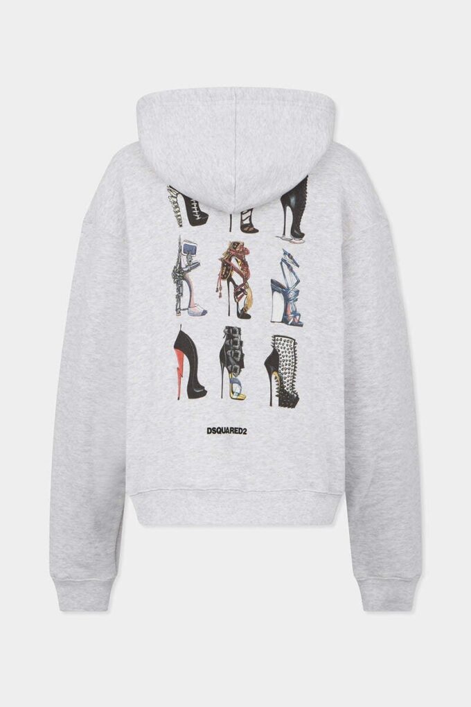 Iconique hoodie met ritssluiting en boyfriend-pasvorm