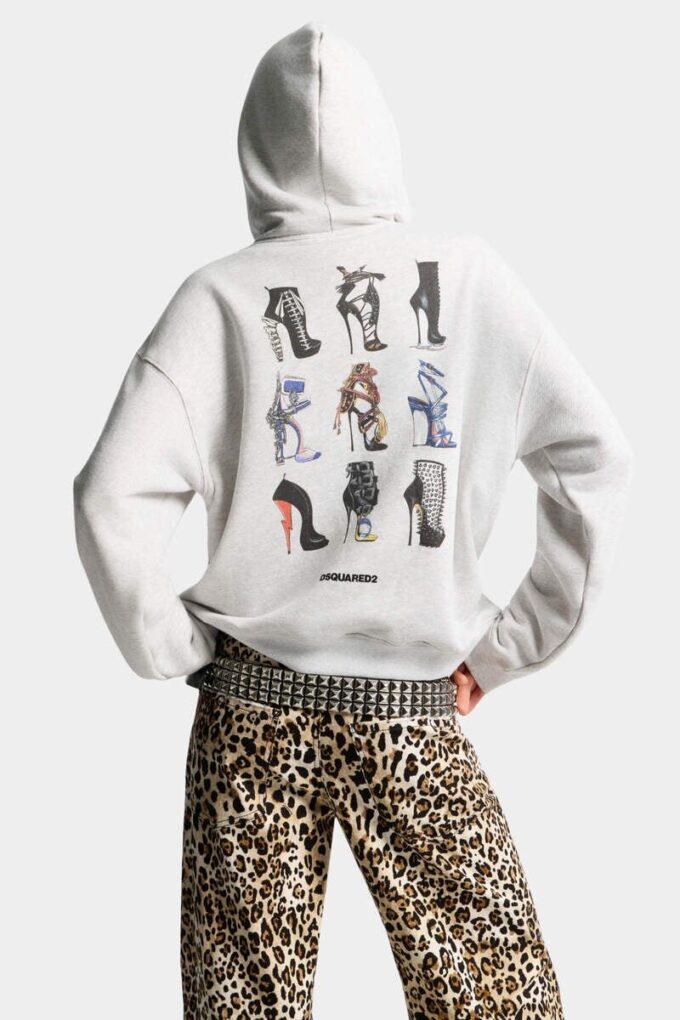 Iconique hoodie met ritssluiting en boyfriend-pasvorm