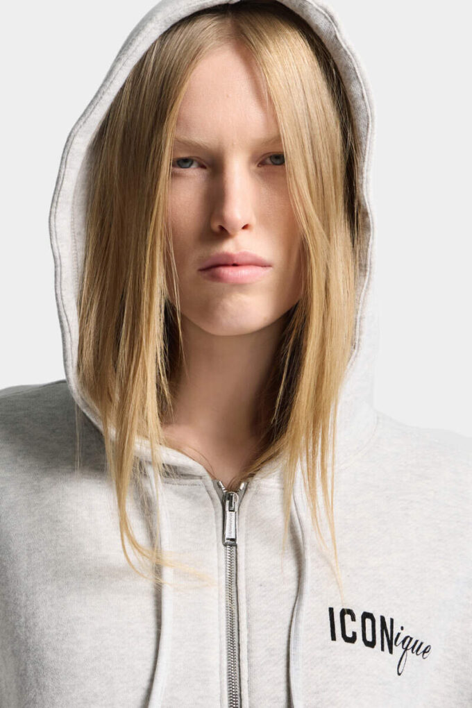 Iconique hoodie met ritssluiting en boyfriend-pasvorm
