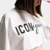 Iconisch cropped overhemd met losse pasvorm