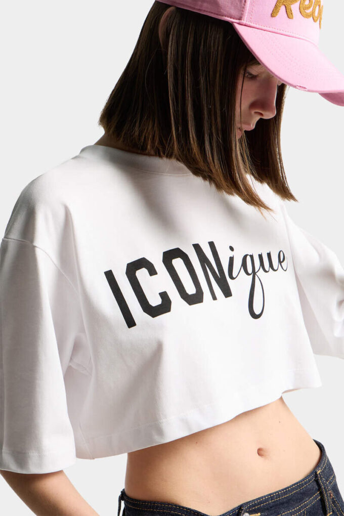 Iconisch cropped overhemd met losse pasvorm