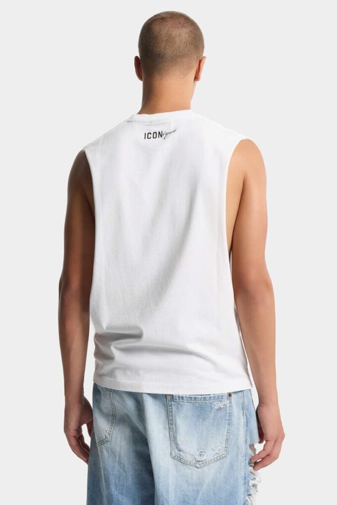 Iconische tanktop met cigarette-pasvorm
