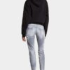 Jennifer-Jeans met geborstelde grijze wassing en middelhoge taille Jennifer-Jeans met geborstelde grijze wassing en middelhoge taille