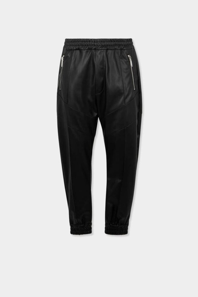 Joggingbroek van imitatieleer Joggingbroek van imitatieleer