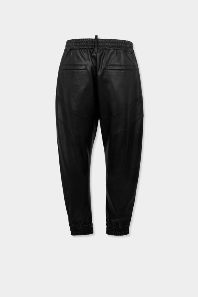 Joggingbroek van imitatieleer Joggingbroek van imitatieleer