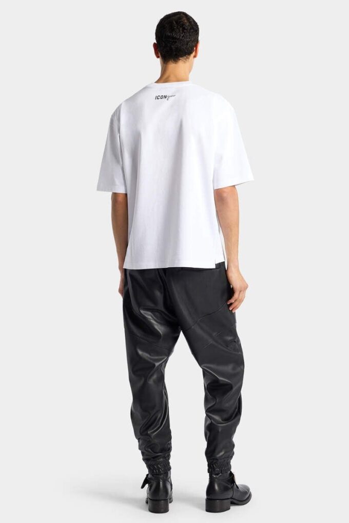 Joggingbroek van imitatieleer Joggingbroek van imitatieleer