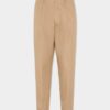 Katoenen broek met één plooi