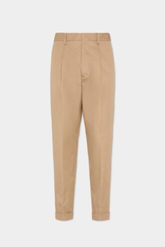 Katoenen broek met één plooi