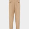 Katoenen broek met één plooi