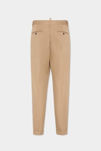 Katoenen broek met één plooi