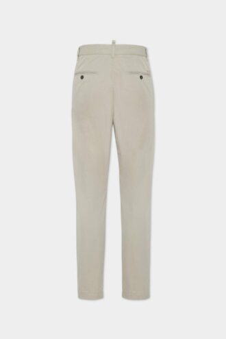 Katoenen broek met één plooi