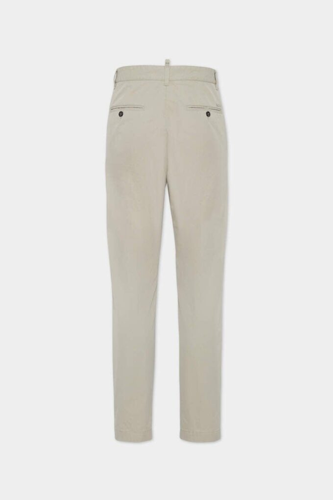 Katoenen broek met één plooi
