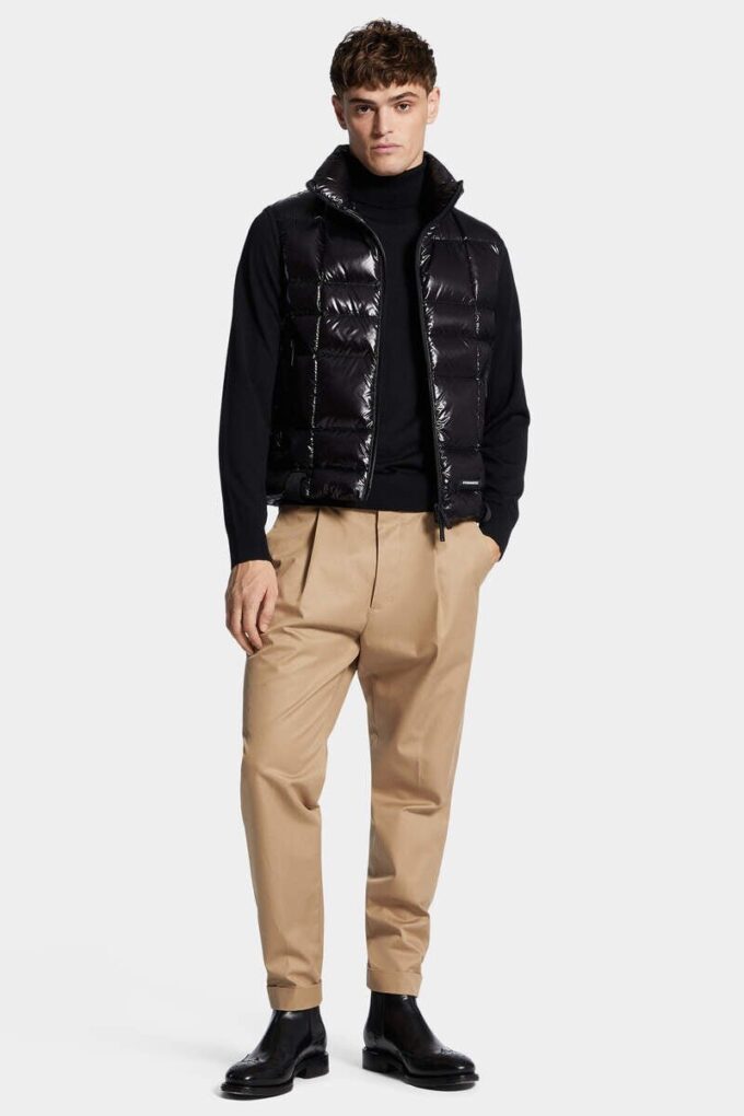 Katoenen broek met één plooi