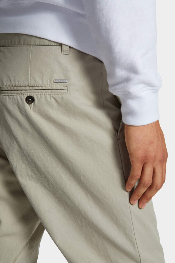 Katoenen broek met één plooi