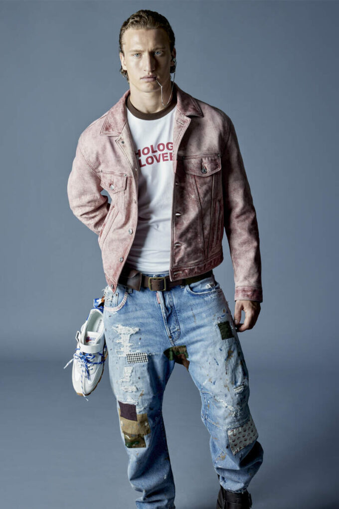Kawaii-Jeans met medium was