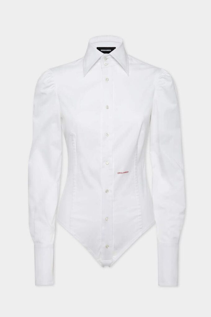 Kenmerkende popeline bodysuit Kenmerkende popeline bodysuit
