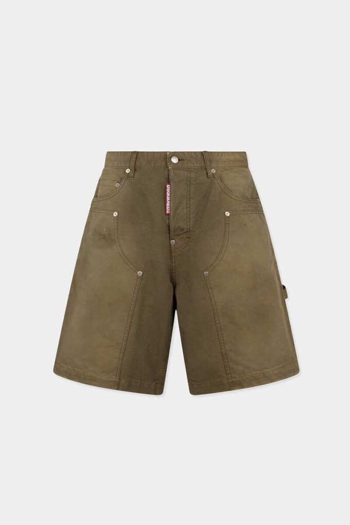 Kledingstukgeverfde carpenter-korte broek Kledingstukgeverfde carpenter-korte broek