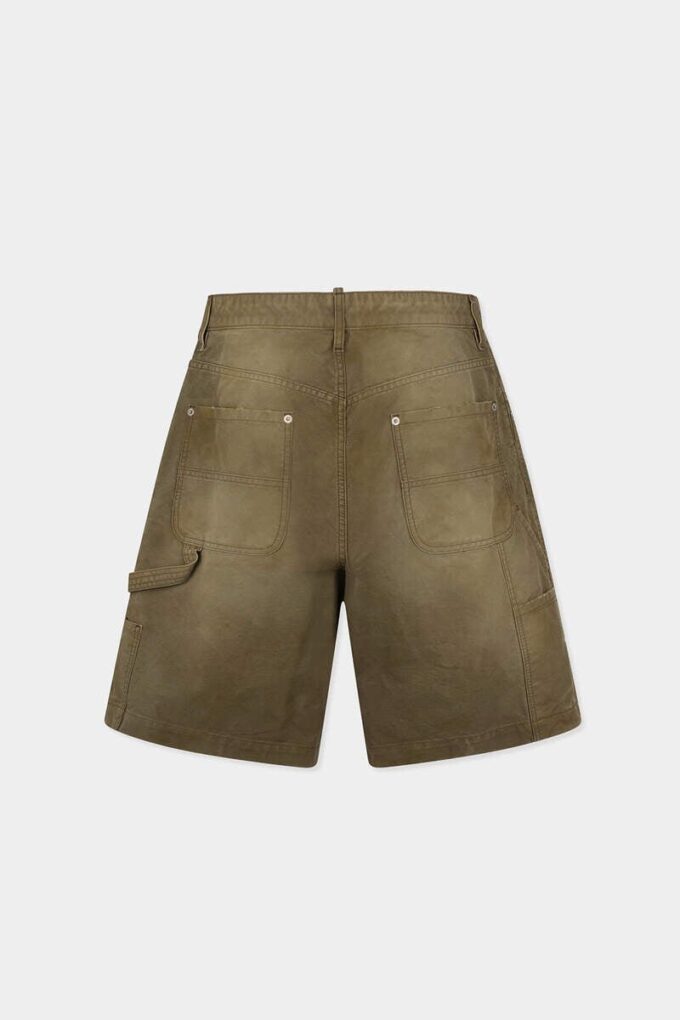 Kledingstukgeverfde carpenter-korte broek Kledingstukgeverfde carpenter-korte broek