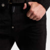 Kledingstukgeverfde Teddy-Jeans Kledingstukgeverfde Teddy-Jeans