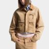 Kledingstukgeverfde utility-bomber met distressed-look Kledingstukgeverfde utility-bomber met distressed-look