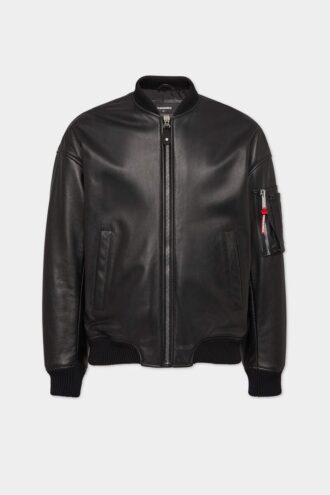 Leren bomberjack Leren bomberjack