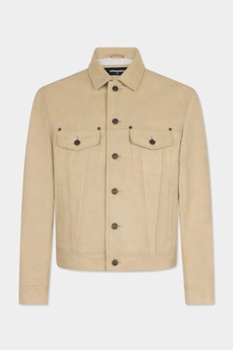 Leren Jeans-jasje Leren Jeans-jasje