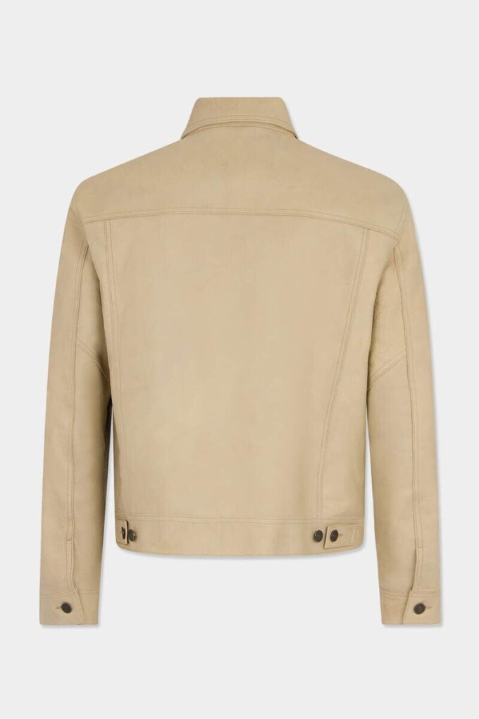 Leren Jeans-jasje Leren Jeans-jasje
