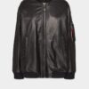 Leren oversized Cyprus-bomber Leren oversized Cyprus-bomber