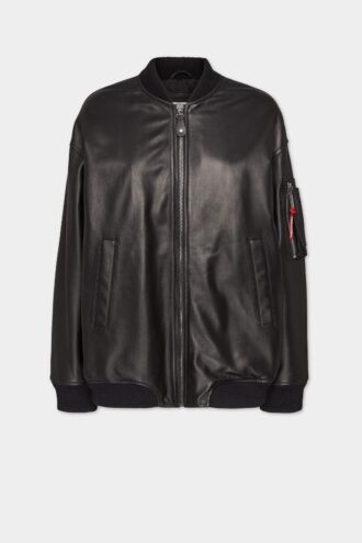 Leren oversized Cyprus-bomber