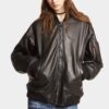 Leren oversized Cyprus-bomber Leren oversized Cyprus-bomber