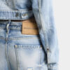 Licht diagonaal gewassen baggy Jeans Licht diagonaal gewassen baggy Jeans