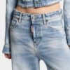 Licht diagonaal gewassen baggy Jeans Licht diagonaal gewassen baggy Jeans