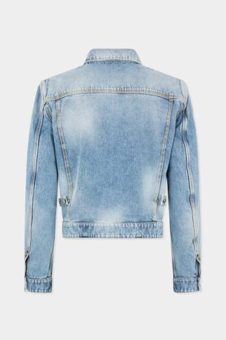 Licht Diagonale Wash 70’s Jeans jasje Licht Diagonale Wash 70’s Jeans jasje