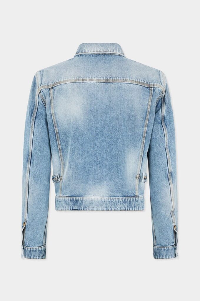 Licht Diagonale Wash 70’s Jeans jasje Licht Diagonale Wash 70’s Jeans jasje