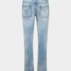 Licht Diagonale Wash Teddy-Jeans Licht Diagonale Wash Teddy-Jeans