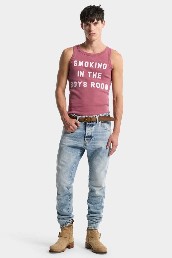 Licht Diagonale Wash Teddy-Jeans Licht Diagonale Wash Teddy-Jeans