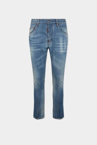 Licht gewaschene Skater Jean
