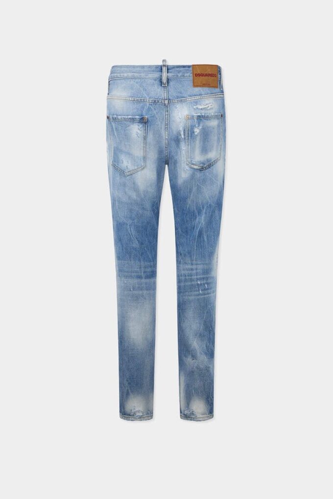 Licht gewaschene Teddy-Jeans Licht gewaschene Teddy-Jeans