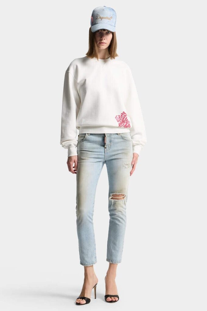 Licht gewaschene Teddy-Jeans Licht gewaschene Teddy-Jeans