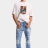 Licht gewaschene Teddy-Jeans Licht gewaschene Teddy-Jeans