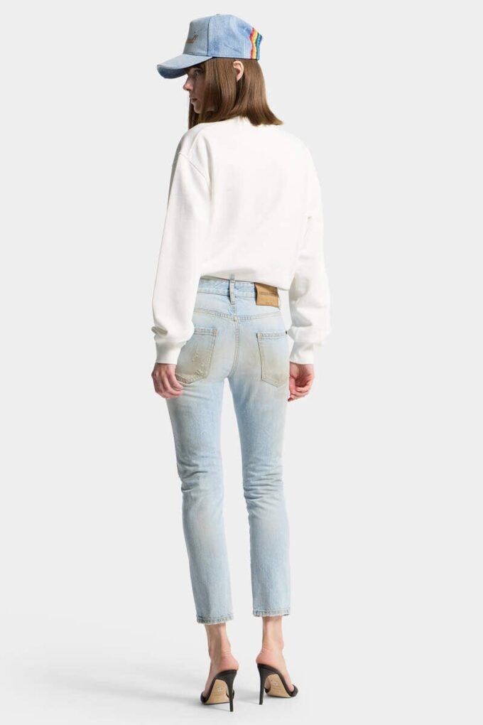 Licht gewaschene Teddy-Jeans Licht gewaschene Teddy-Jeans
