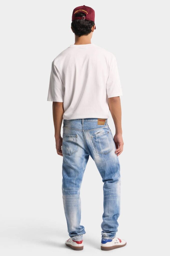 Licht gewaschene Teddy-Jeans Licht gewaschene Teddy-Jeans
